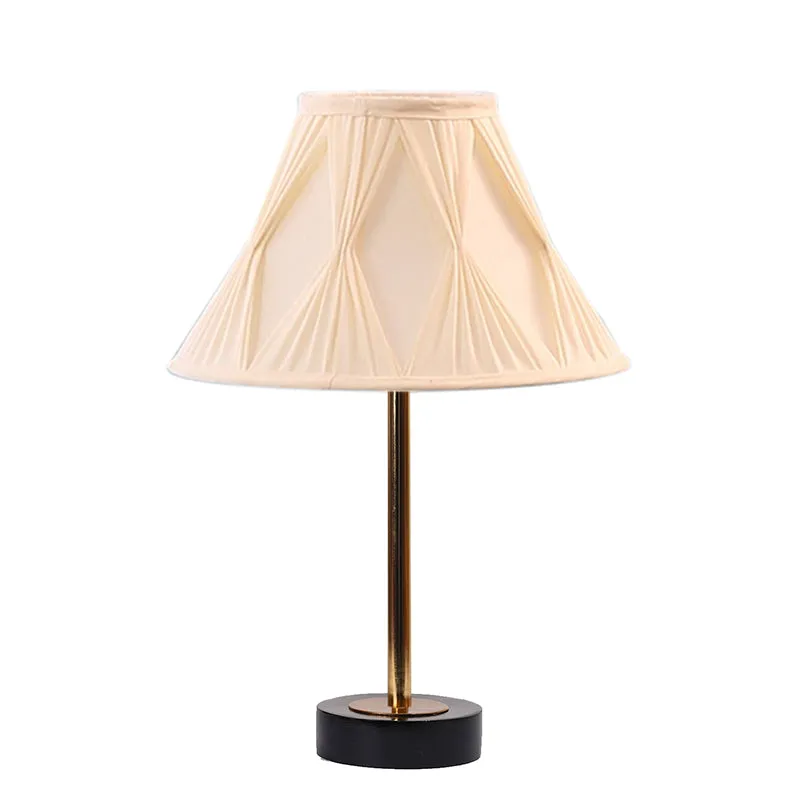 Pleatra Pinch Rodin Wooden Table Lamp - Ivory,Gold,Black media 4