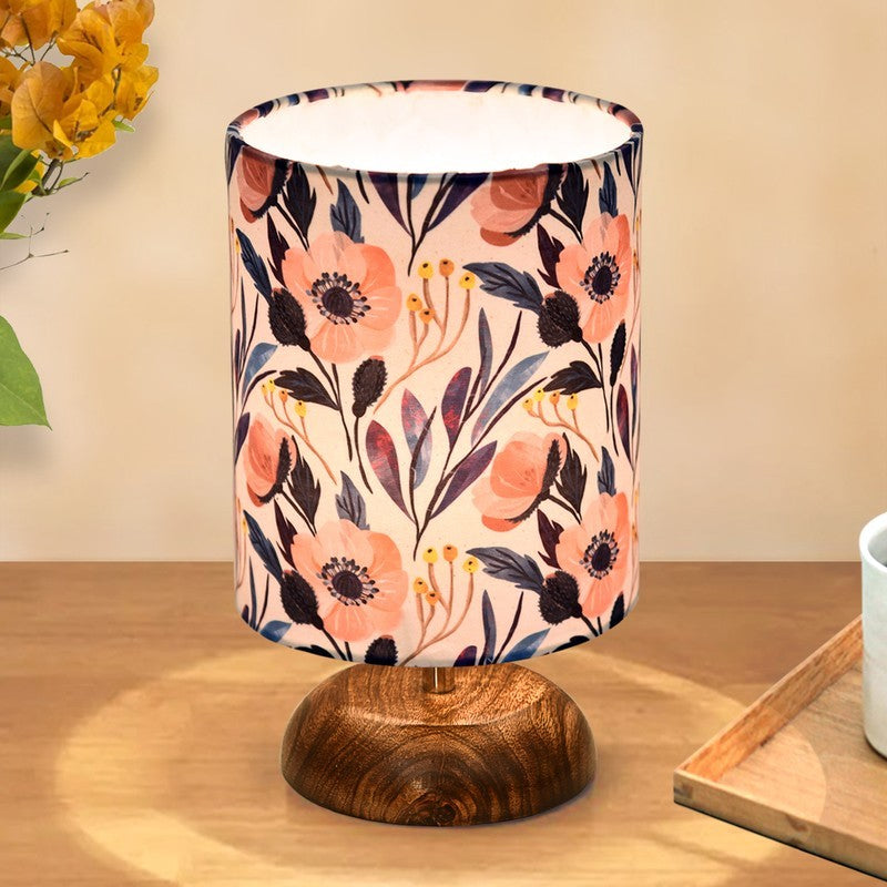 VeluraLight Chic Luxury Wooden Table Lamp - Multicolor