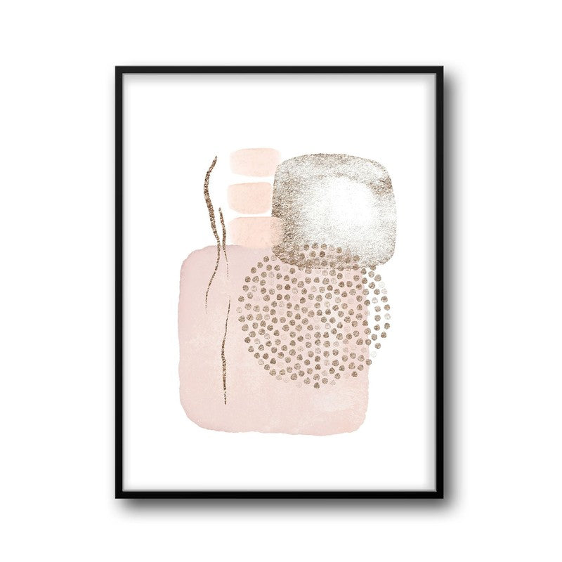 Soft Pink Freckles Framed Canvas Wall Painting media 6