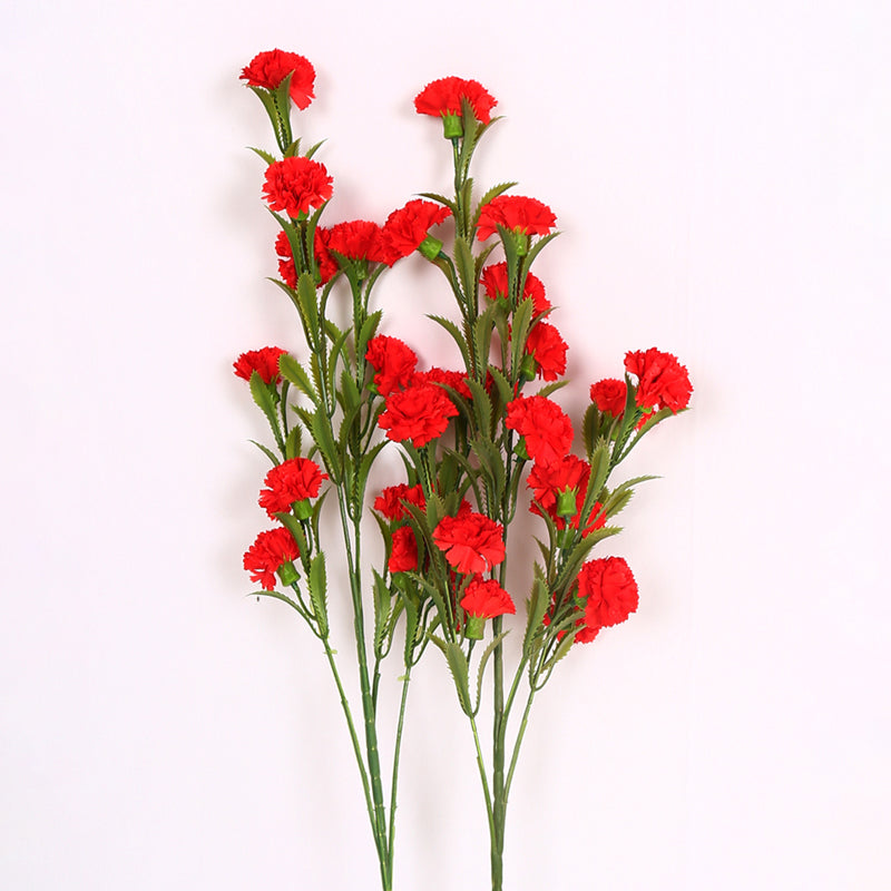 Everlin Artificial Chrysanthemum (Red) - Set Of Two media 4