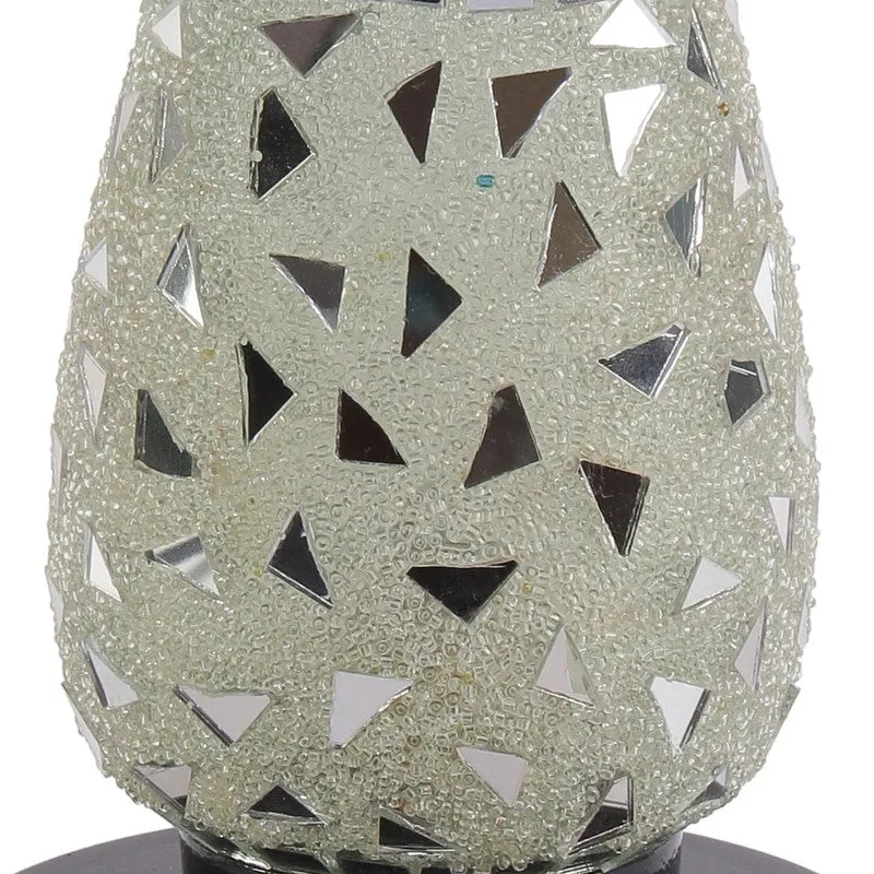 Prismelle Mosaic Glass Table Lamp With Wooden Base - Multicolor media 7