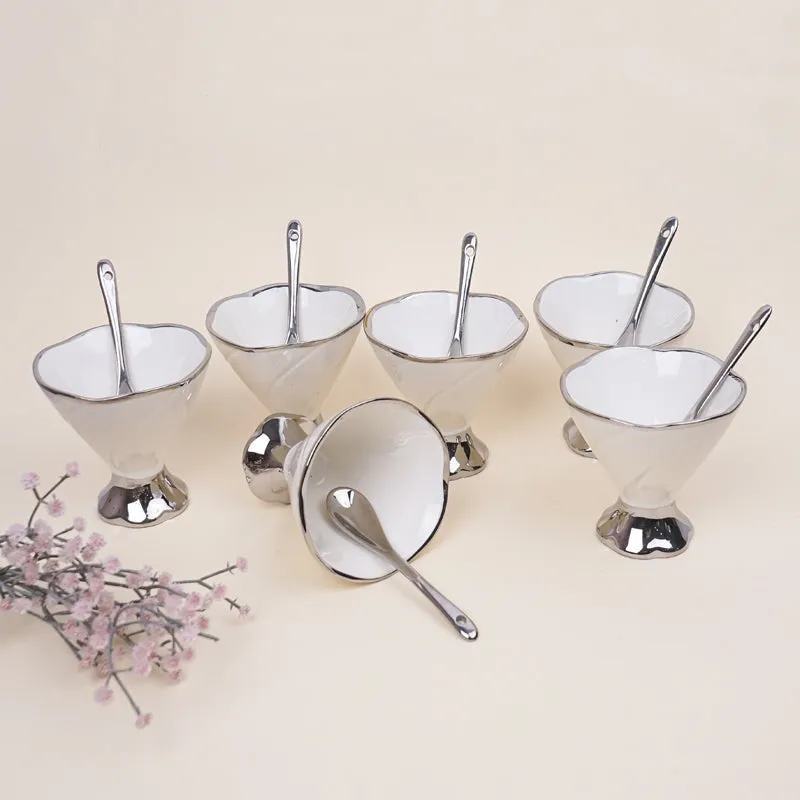 Abriya White Ice Cream Cup (200 ML) - Twelve Piece Set media 3