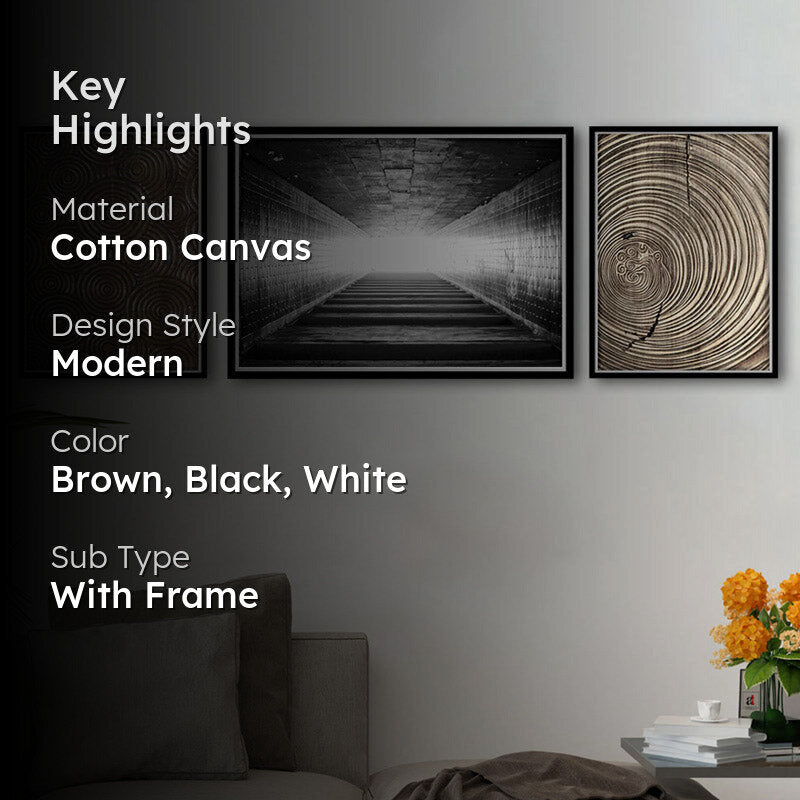 Molly Cotton Canvas Wall Art - Set Of Three media 2