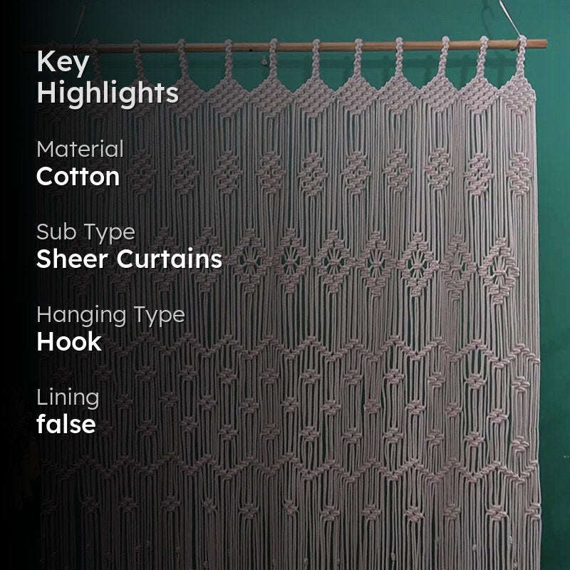 Leroy Macrame Curtain media 2