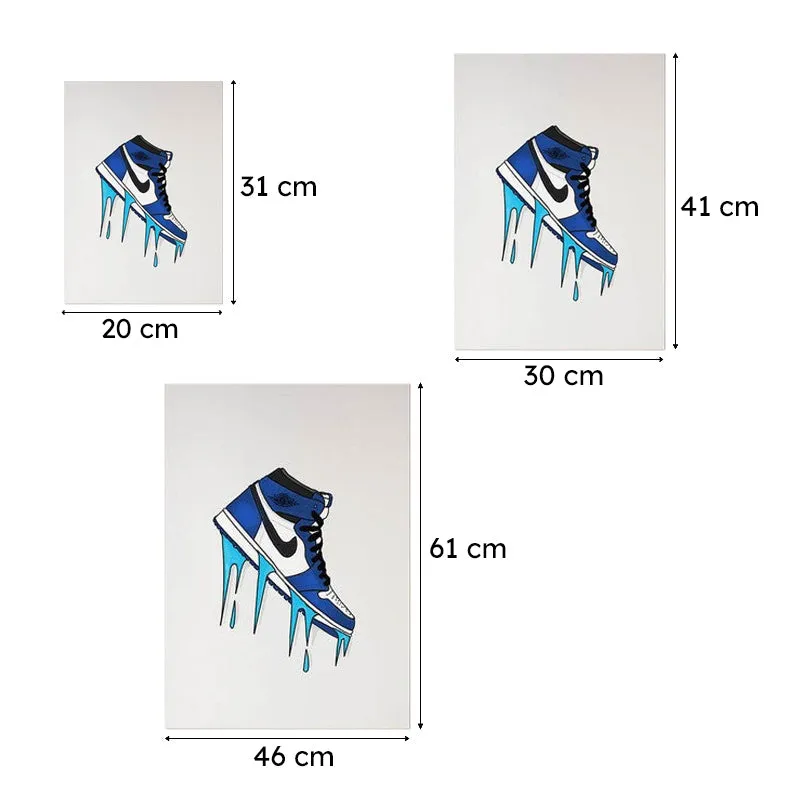Blue Drip Kicks Wall Poster media 10