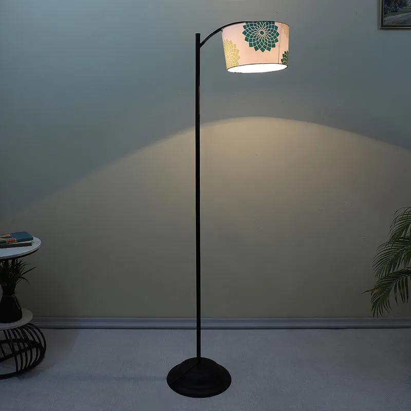 Akari Printed Arched Iron Floor Lamp media 1