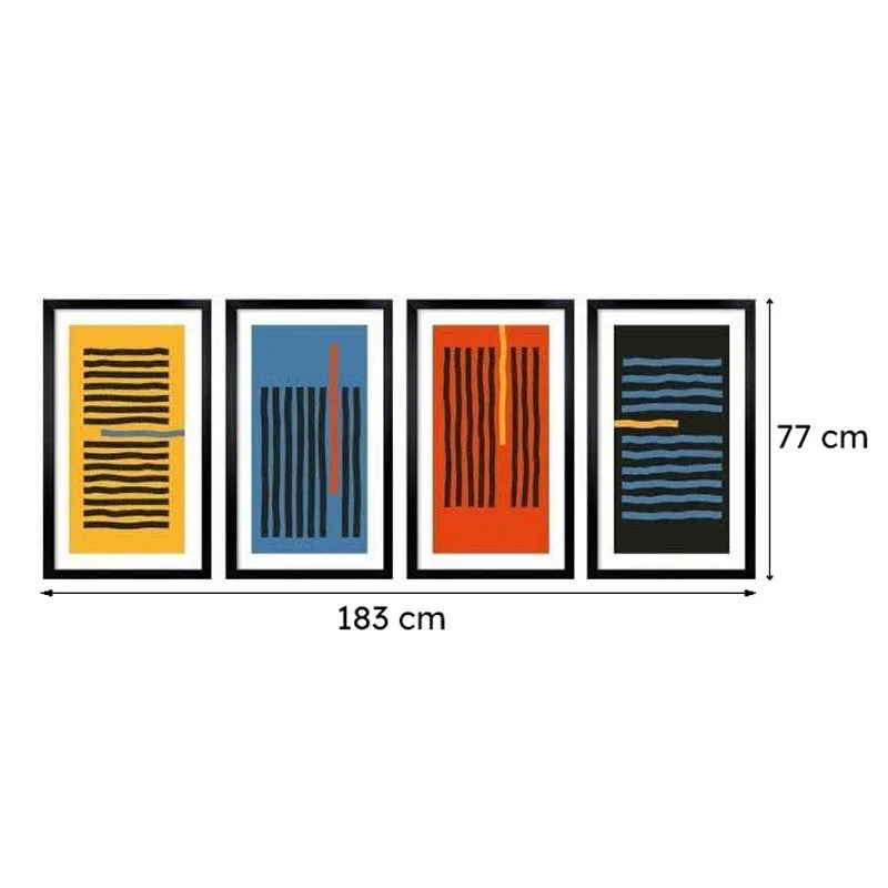 Out Of The Box Poly Canvas Wall Art - Set Of Four media 8