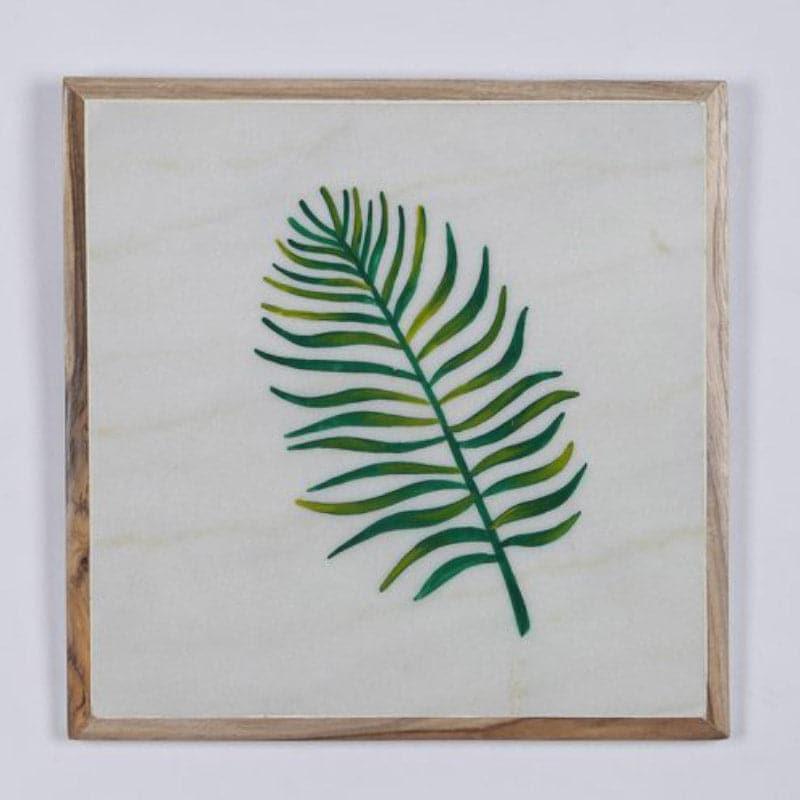 Leaf Lure Hand Painted Marble Wall Accent media 3