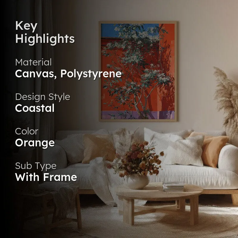 Autumra Canvas Wall Painting With Brown Frame media 2