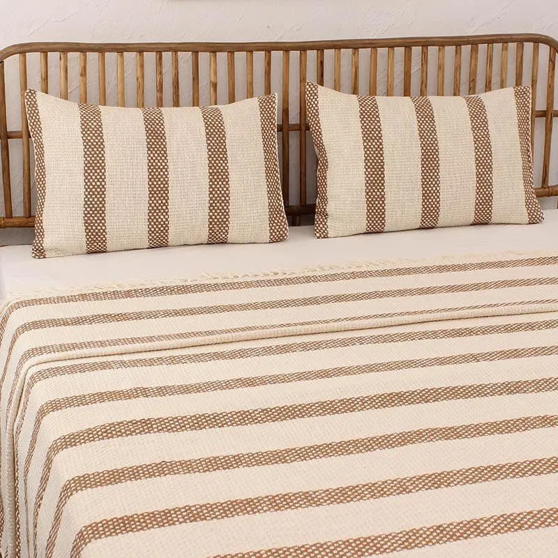 Shivalik Bedcover With Pillow Cover - Brown media 1