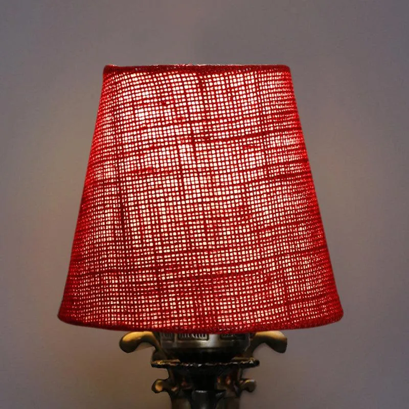 Vista Edrel Conical Fabric & Metal Wall Lamp - Maroon media 4