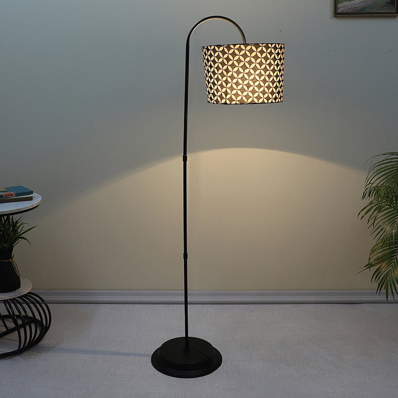 Tatania Printed Arched Floor Lamp