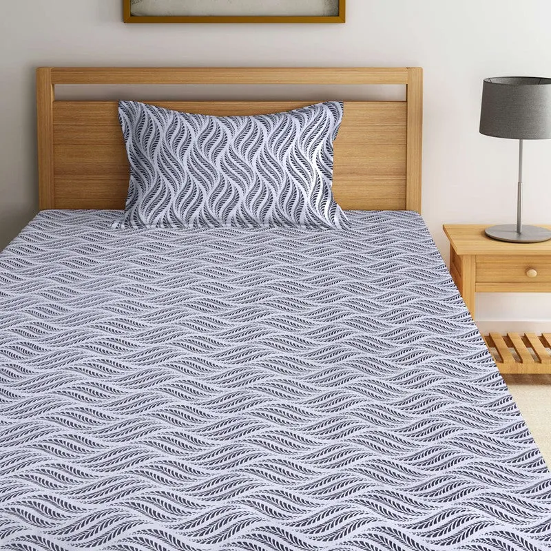 Simple Stripe Bedsheet - 140 GSM media 3