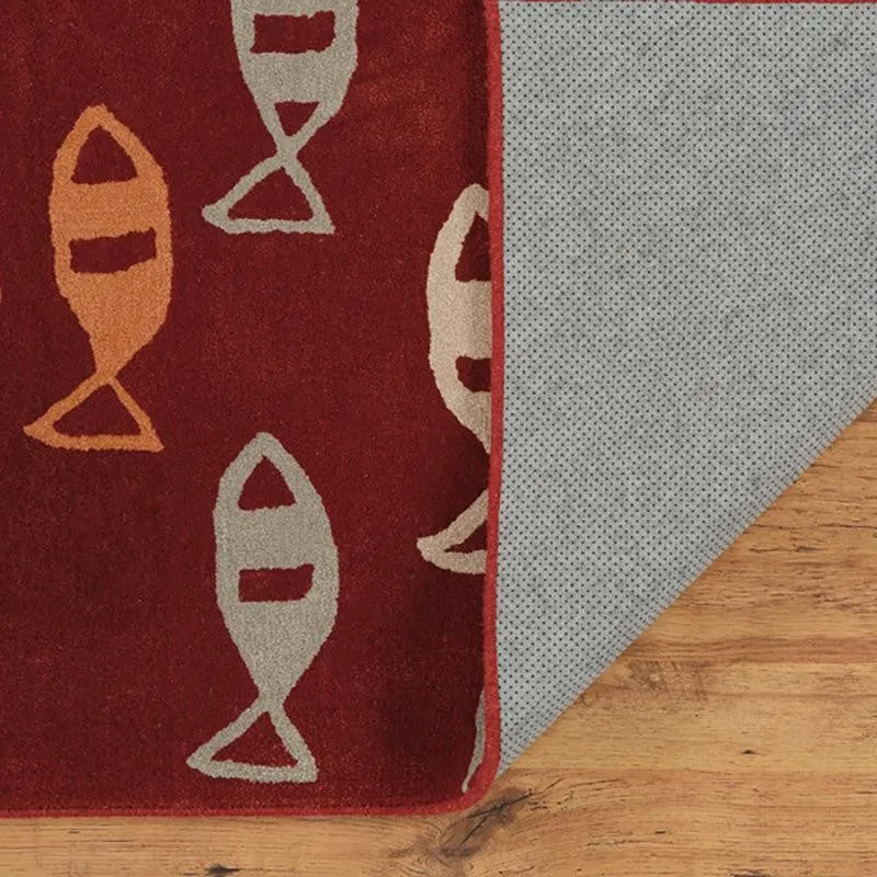 Coral Hand Tufted Cove Kids Wool & Nylon Carpet - Maroon media 6