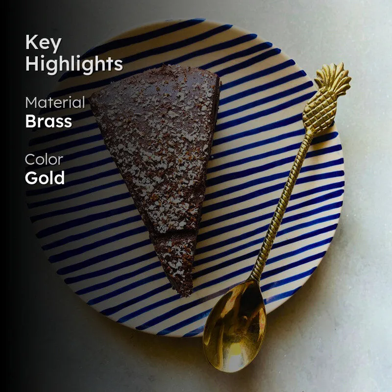 Ananas Brass Spoon media 2