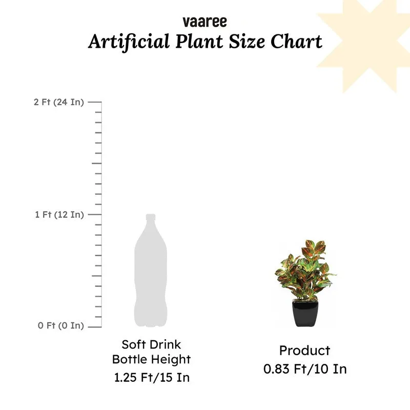 Artificial Coleus Leaf Bonsai Plant With Ceramic Pot - 0.7 Feet media 7