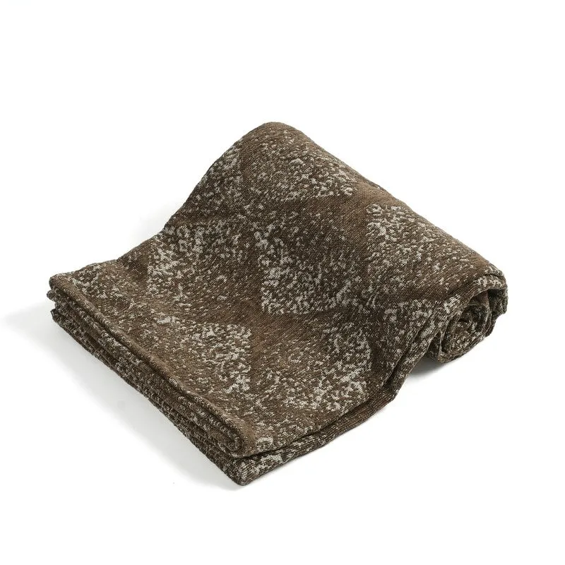 Cozelle Geometric Cotton Throws - Brown media 4