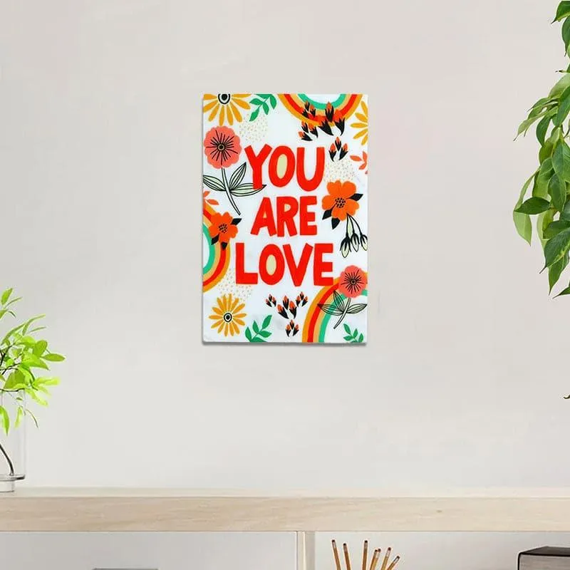 You Are Loved Printed Marble Wall Accent media 1