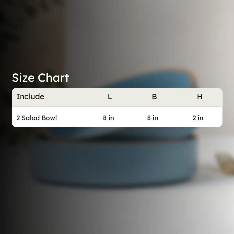 Savro Ceramic Salad Bowl (700 mL Each) - Set Of Two media 8
