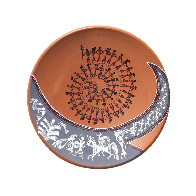 Diyana Warli Terracotta Wall Accent media 3