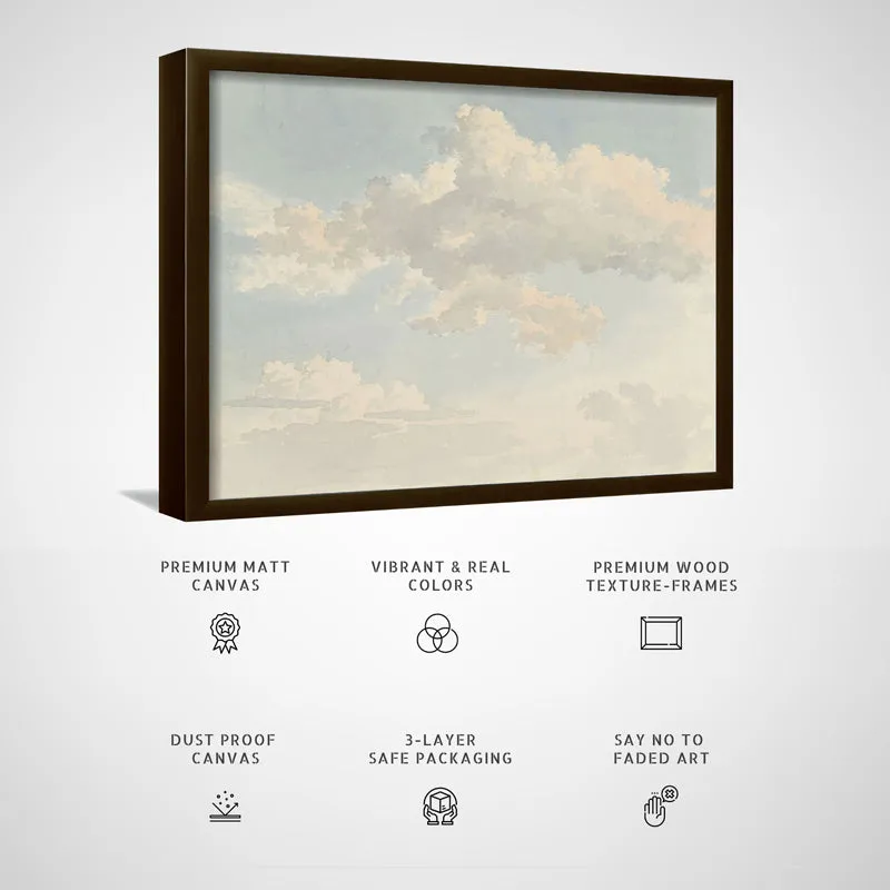 Cloud Ephemera Wood Wall Art With Frame - Black media 5