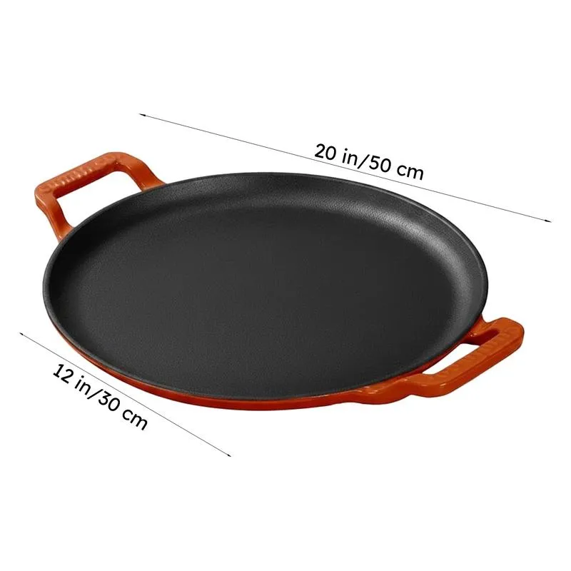 Cumin Co Enamel Cast Iron Dosa Tawa (Rust,Black) - 30 cm media 9