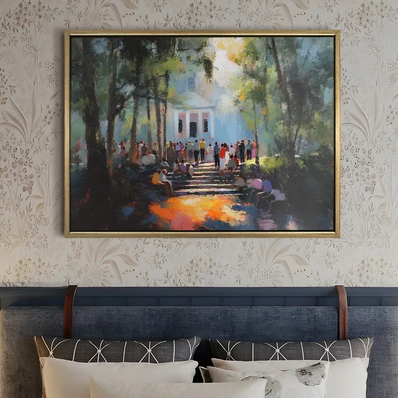 Forest Celebration Canvas Wall Painting With Frame media 5