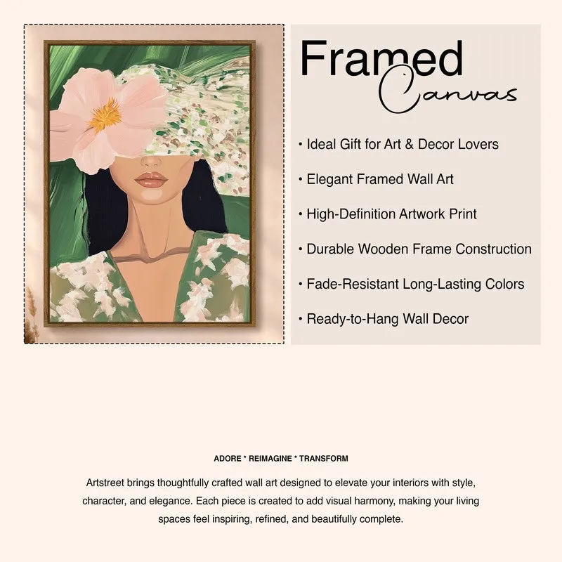 Metro Floral Muse Canvas Wall Art With Frame media 6
