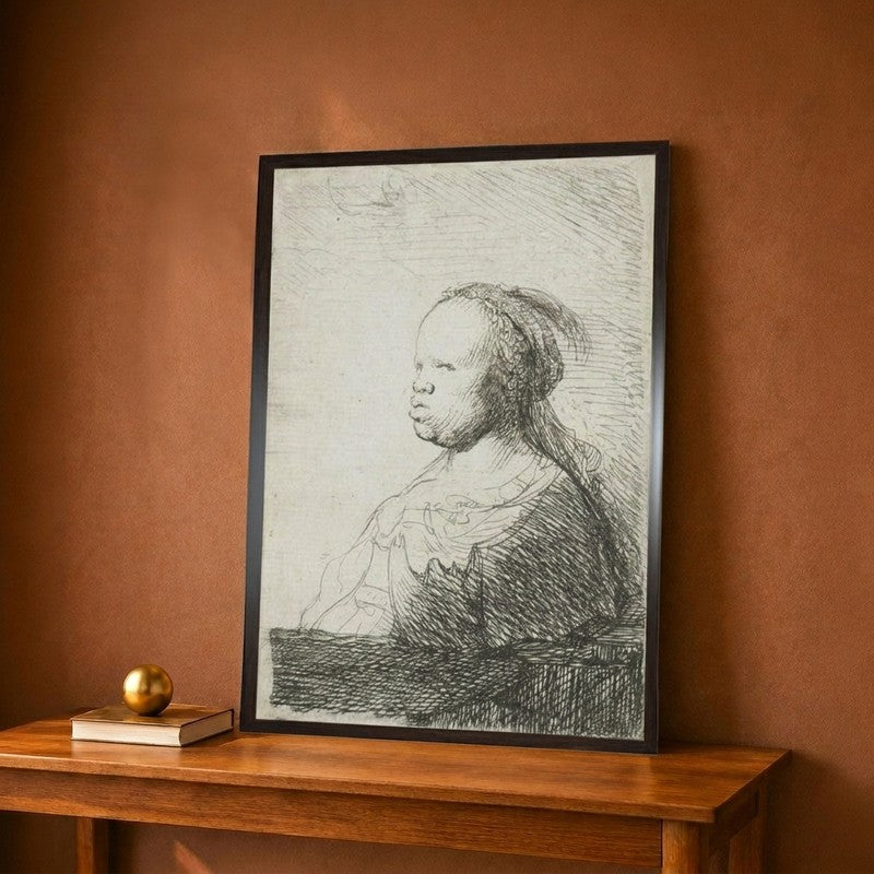 Bust Of An African Woman 1628-32 Canvas Wall Painting - 9 x 12 Inches