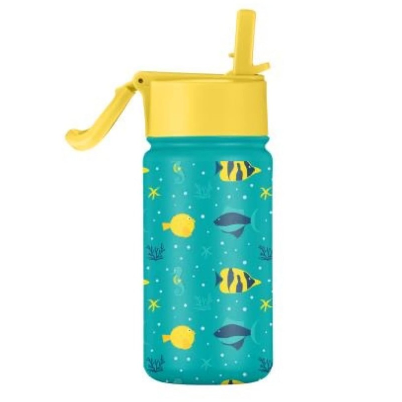 Solara Insulated Stainless Steel Bottle (450 mL) - Blue,Yellow media 3