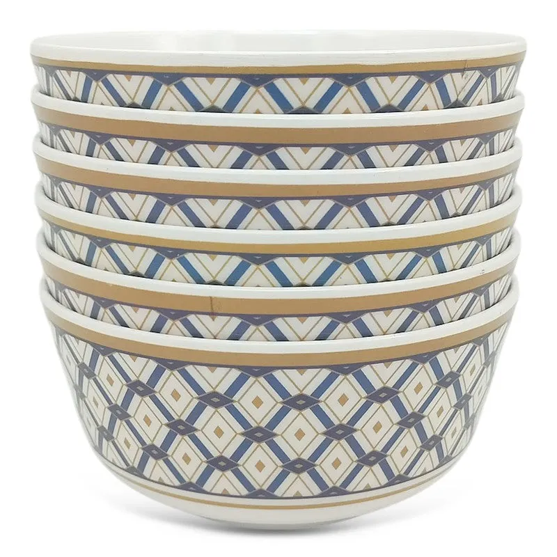 Gorgeous Melamine Snack Bowls (200 mL Each) - Set of Six media 4