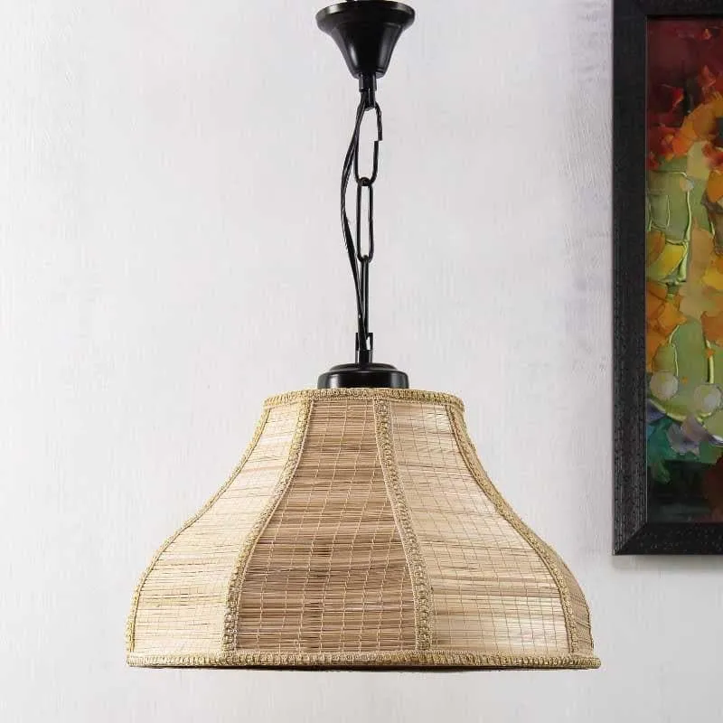 Linzo Curved Fabric Ceiling Lamp media 4