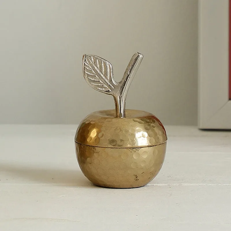 Grand Apple Accent Bowl - Gold media 1