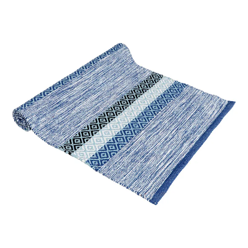 Runelle Cotton Runner Rug - Blue media 4