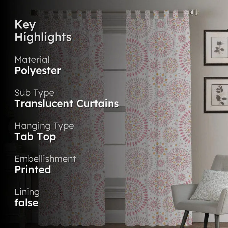 Mandala Tab Top Medium Width Curtain media 2
