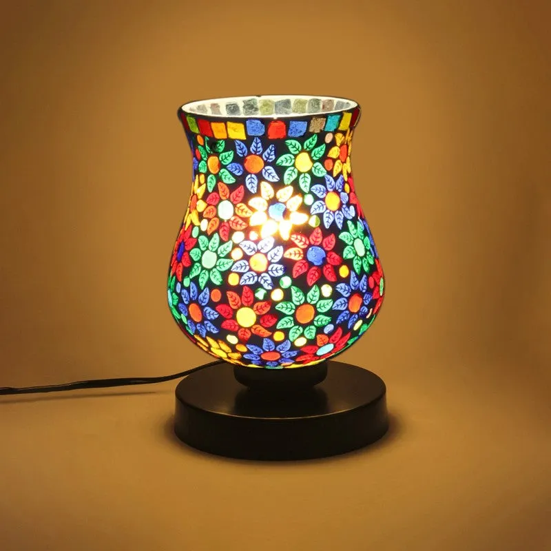 Starlen Mosaic Glass Table Lamp - Multicolor media 5