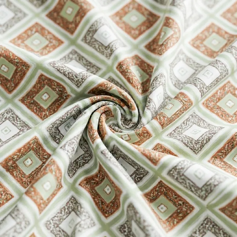 Chakra Ethnic Cotton Bedsheet (Green) - 120 TC media 5