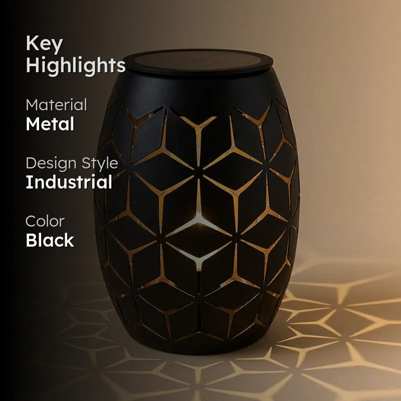 Zayya Solar Metal Table Lamp - Black media 2