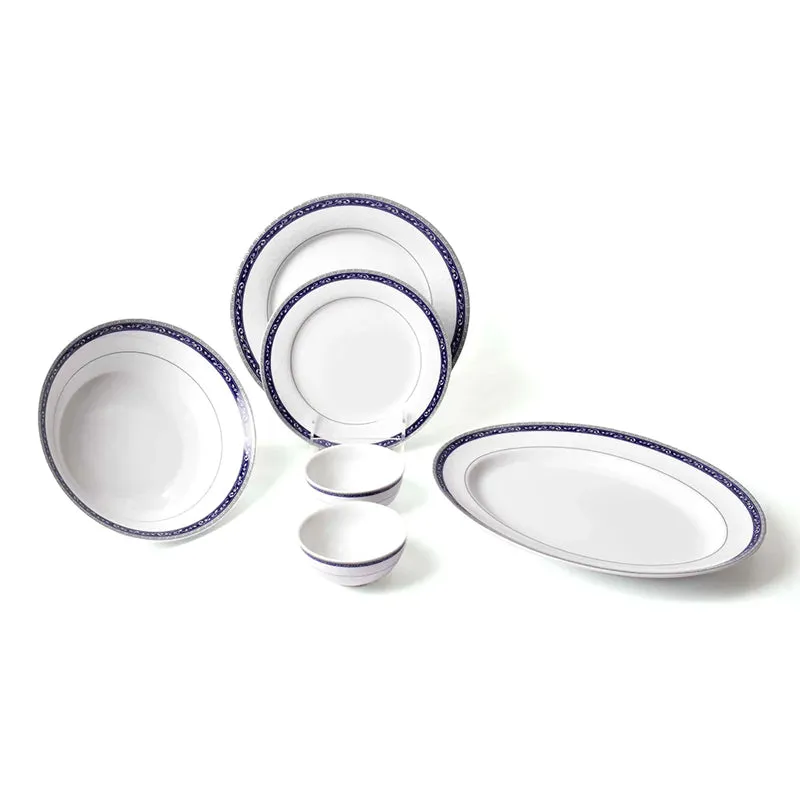 Dinole 24k Gold Brushed Porcelain Dinner Set - 21 Piece Set media 10