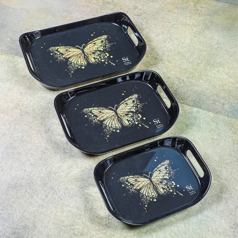 Papilon Shimmer Melamine Serving Tray - Set Of Three media 5