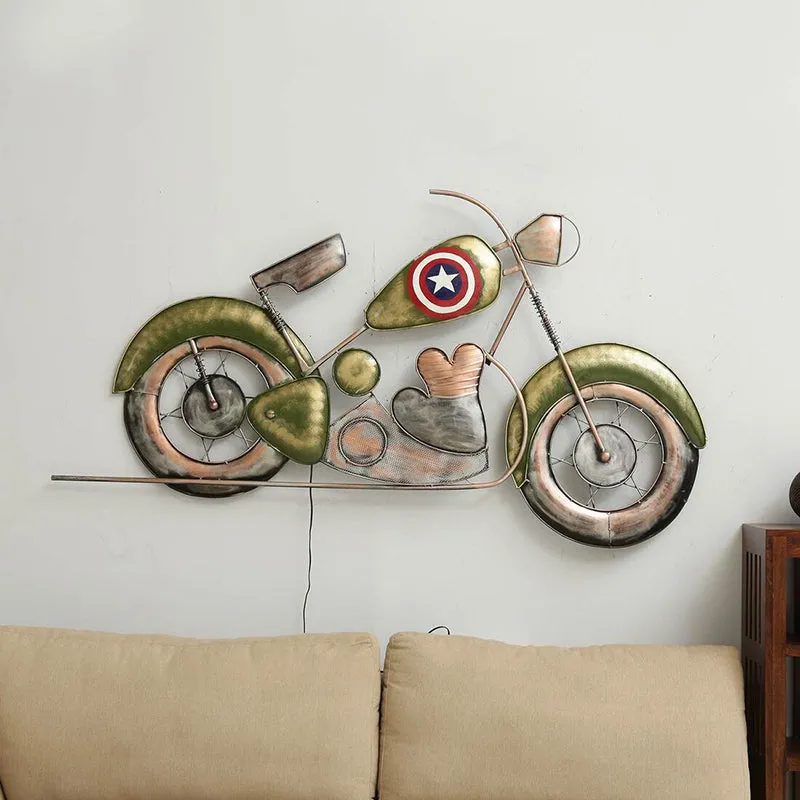 Captain America On Road Iron Wall Accent media 4