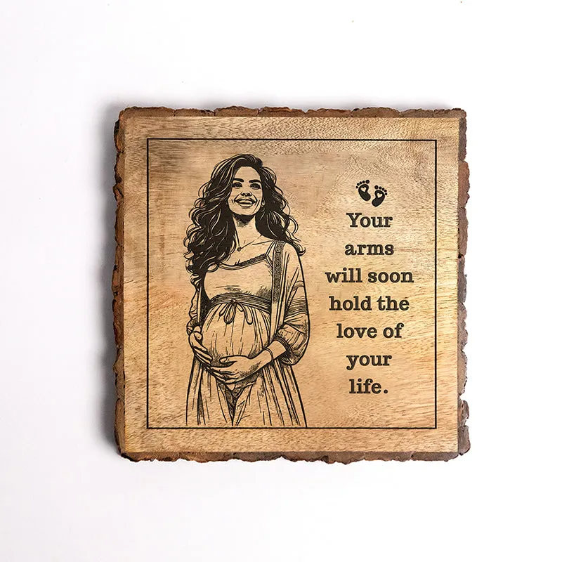 Love Of Your Life Wood Showpiece - Square media 5