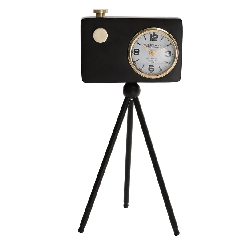 Filmo Cam Table Clock - Black media 3