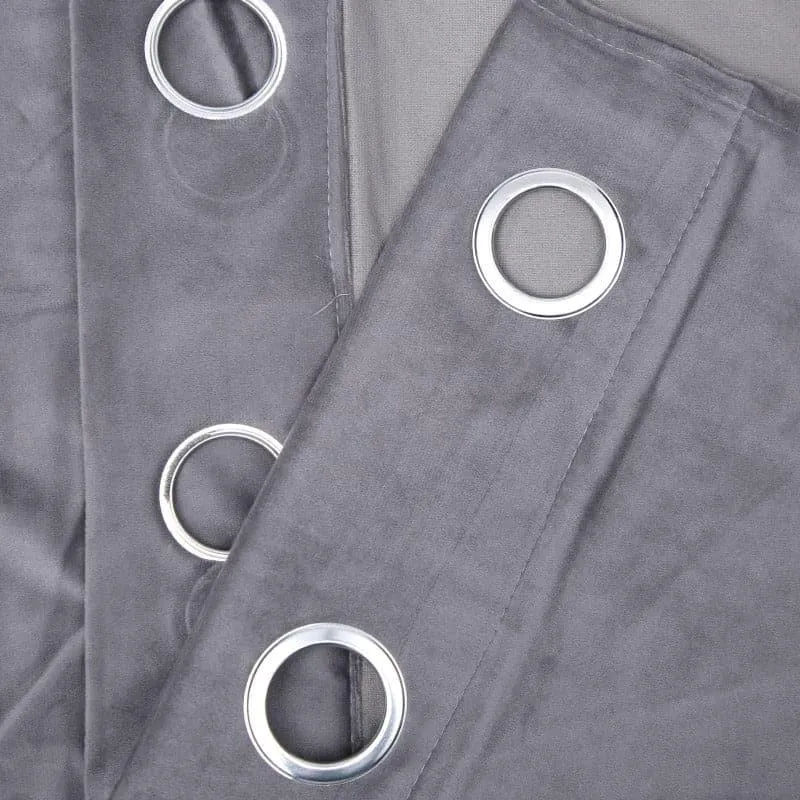 Kumudini Solid Curtain (Grey) - Set Of Two media 3