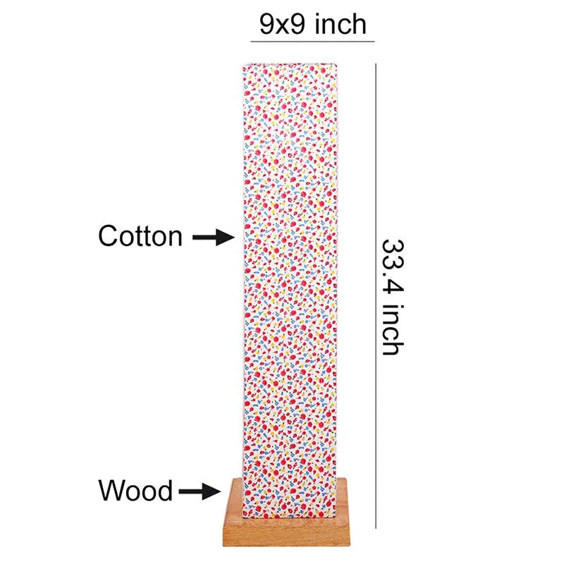 Color Spalsh Ruya Wooden Tower Floor Lamp media 5