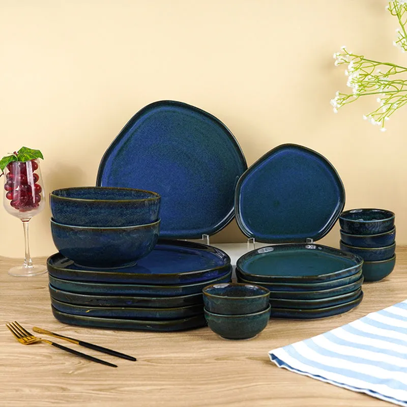 Organa Ceramic Dinner Set (Navy Blue) - 20 Piece Set media 1