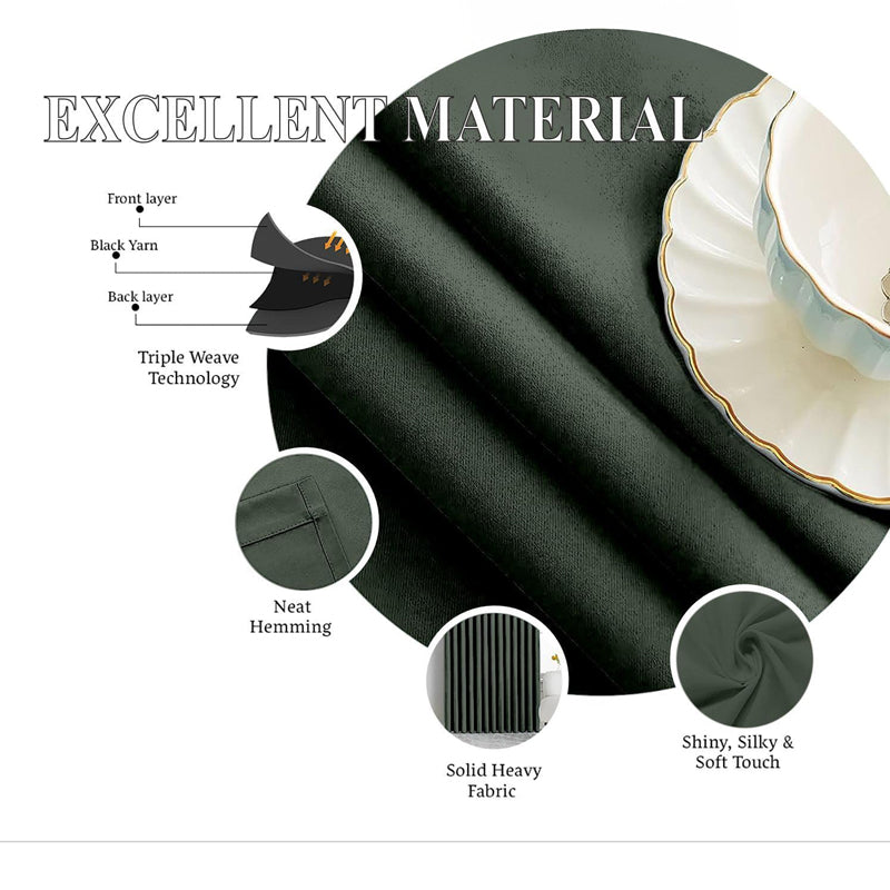 Tab Tale Flat Curtain Valance (Grey) - Set Of Two media 4