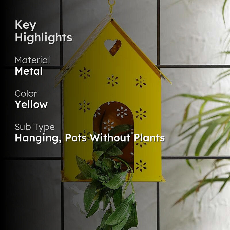 Hello Birds Green Birdhouse- Yellow media 2
