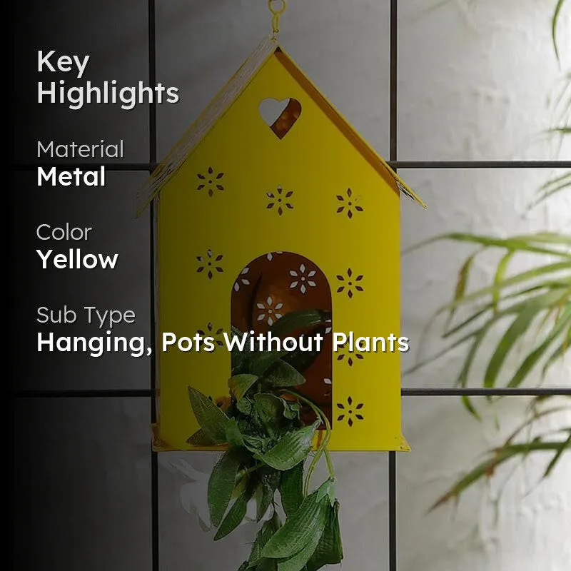 Hello Birds Green Birdhouse- Yellow media 2