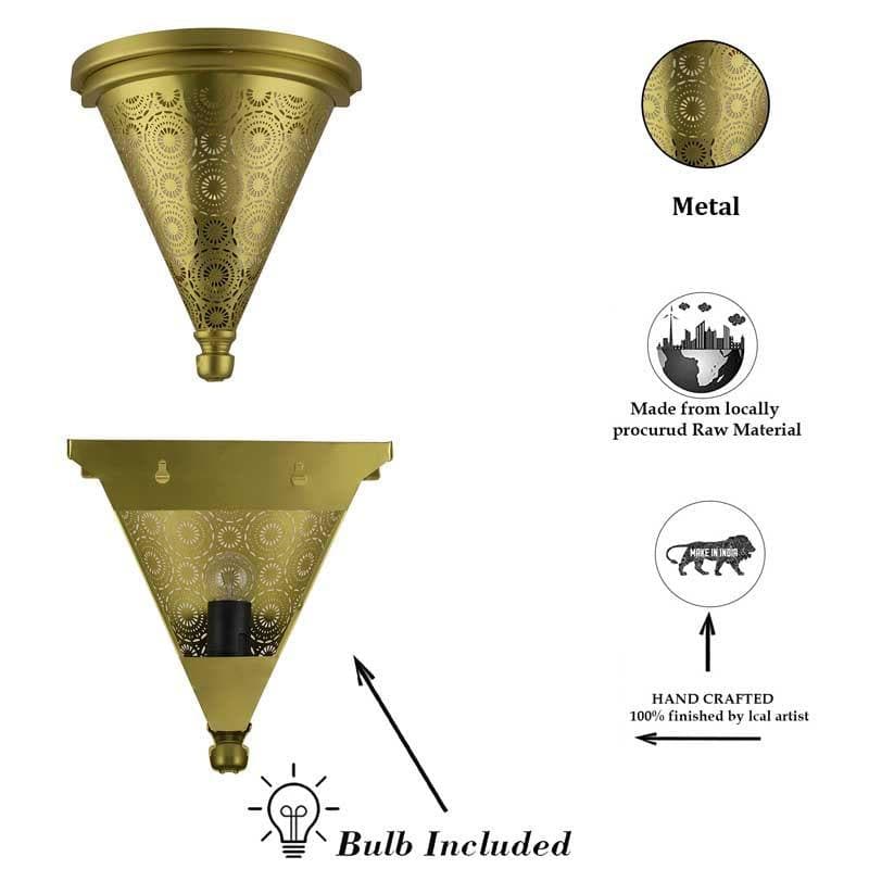 Enlightened Conical Metal Wall Lamp media 5